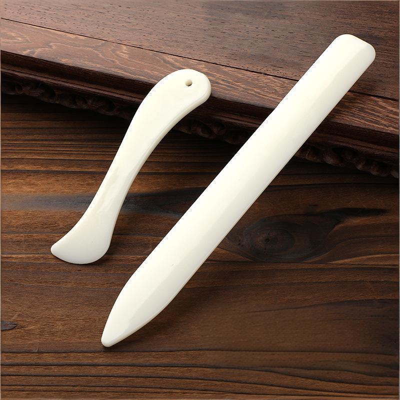 Leatherwork Tools - 2Pcs Wear Resistant Leather Working Bone