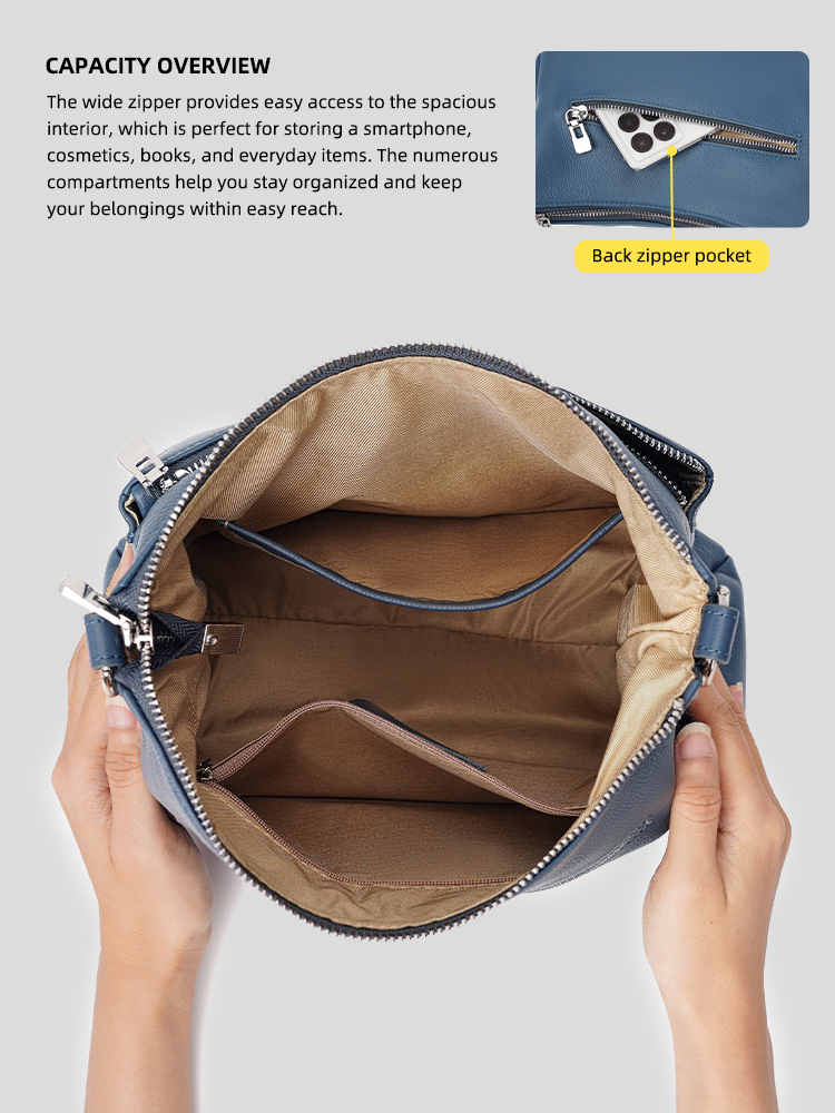 Zency Cowhide Leather Handbag  - đánh giá và giá Leather Work Handbags For Women