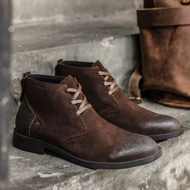 New Cow Suede Ankle Boots Hand - đánh giá và giá Leatherwork Tools