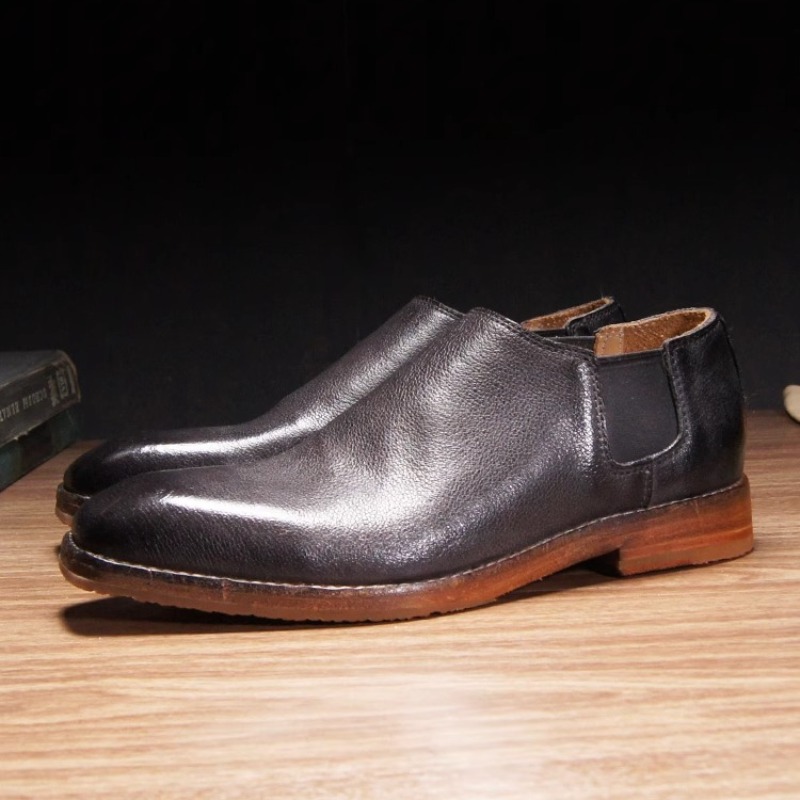 Fashion Casual Square Toe Chel - đánh giá và giá Leather Work Oxfords