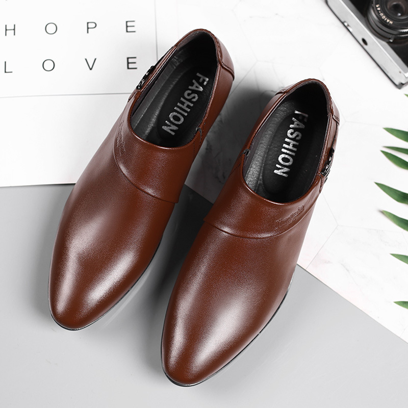 Men PU Leather Shoes Formal Dr - đánh giá và giá Leather Work Oxfords