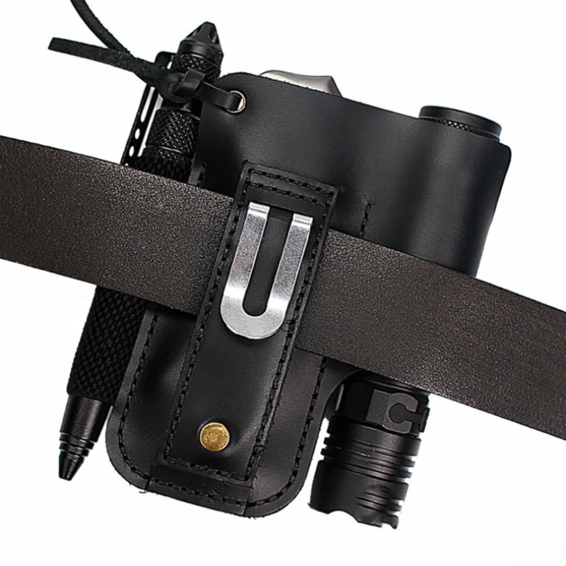 EDC Leather Flashlight Tool Ho - đánh giá và giá Leatherwork Tools