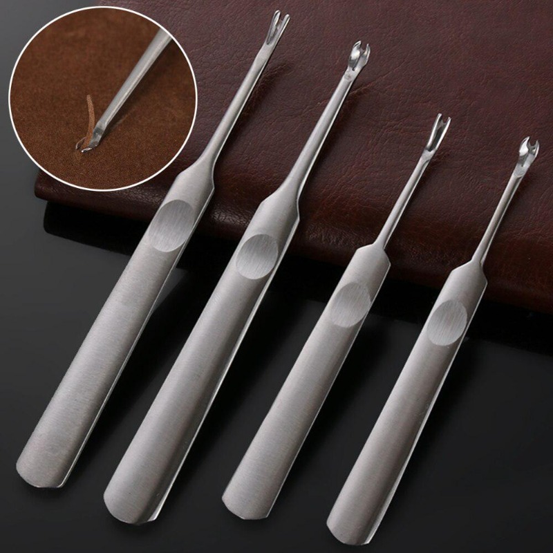 4pcs U+V Shaped Leather Stitch - đánh giá và giá Groover Stitching Tool