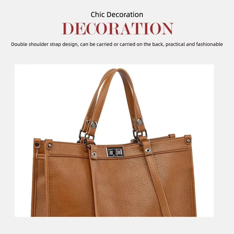 Women Large Capacity Tote Bag  - đánh giá và giá Leather Work Handbags For Women