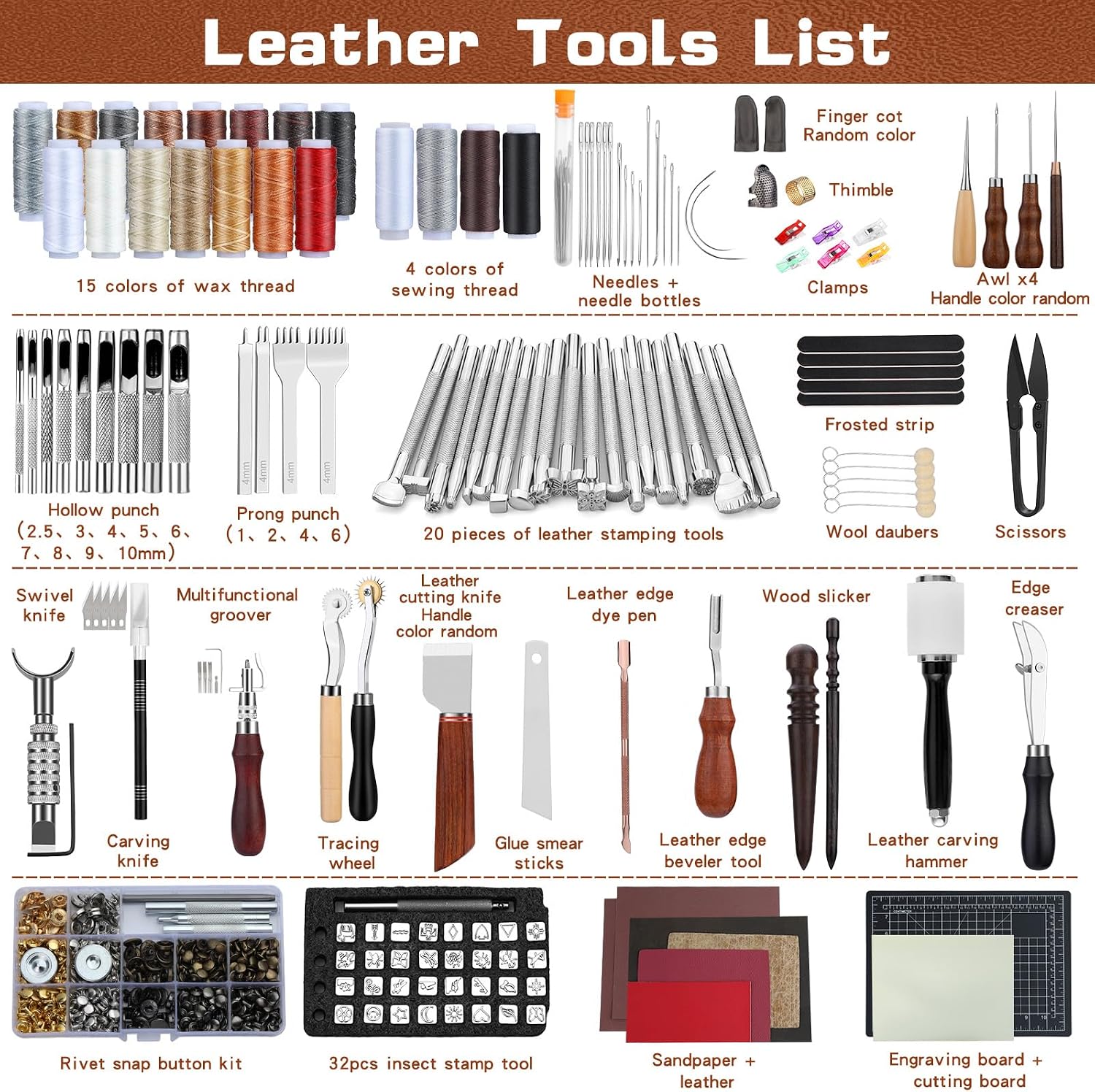 Leather Tooling Kit Leather Cr - đánh giá và giá Leatherwork Tools