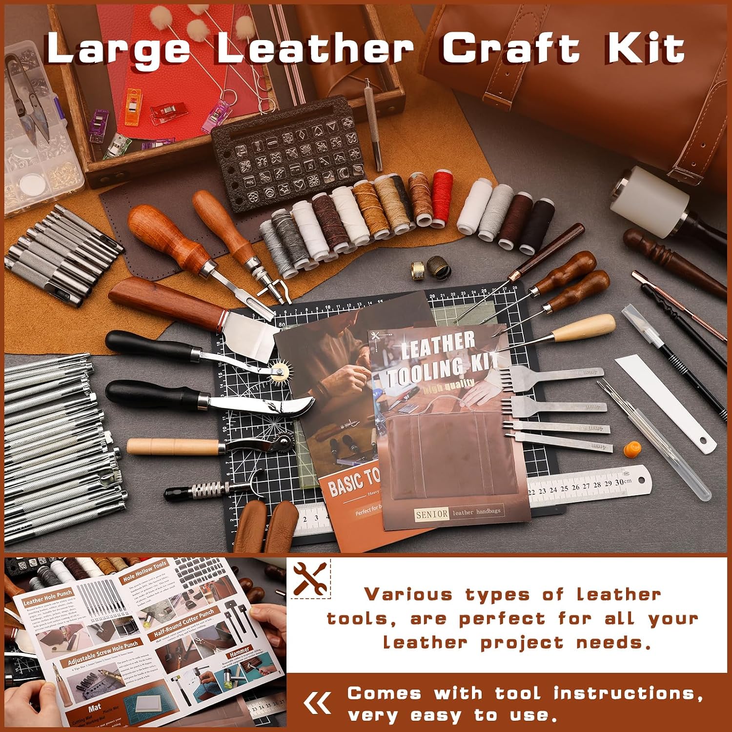 Leather Tooling Kit Leather Cr - đánh giá và giá Leatherwork Tools