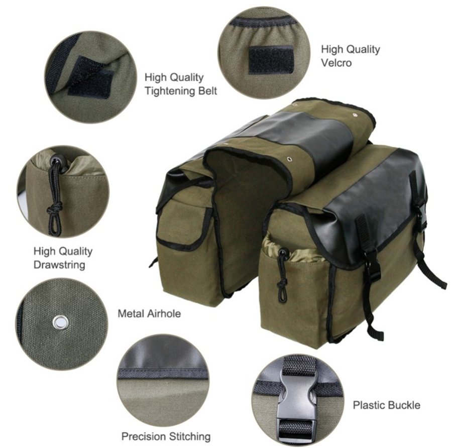 Canvas Leather Rear Saddlebag  - đánh giá và giá Leatherwork Tools