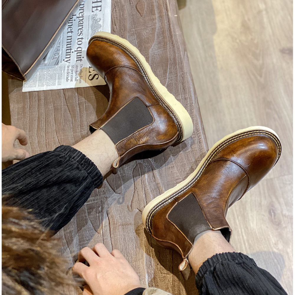 Retro Men's Genuine Leather Ch - đánh giá và giá Leather Work Oxfords