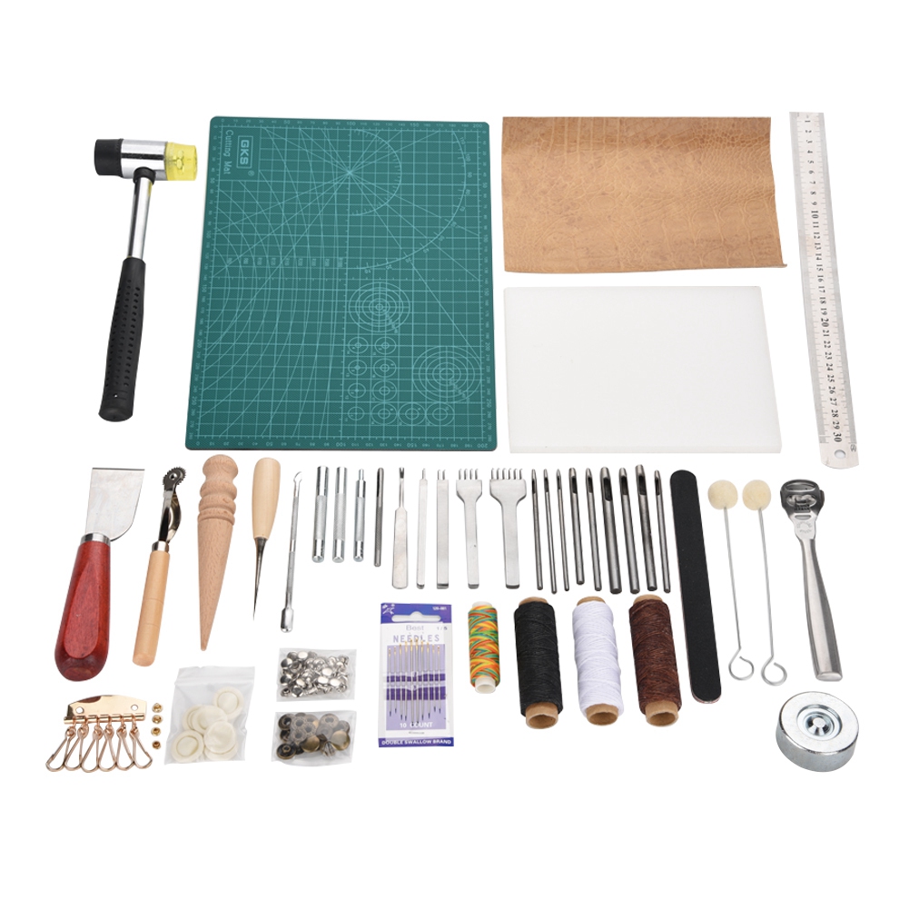 42PCS Leather Craft Tools Set  - đánh giá và giá Groover Stitching Tool