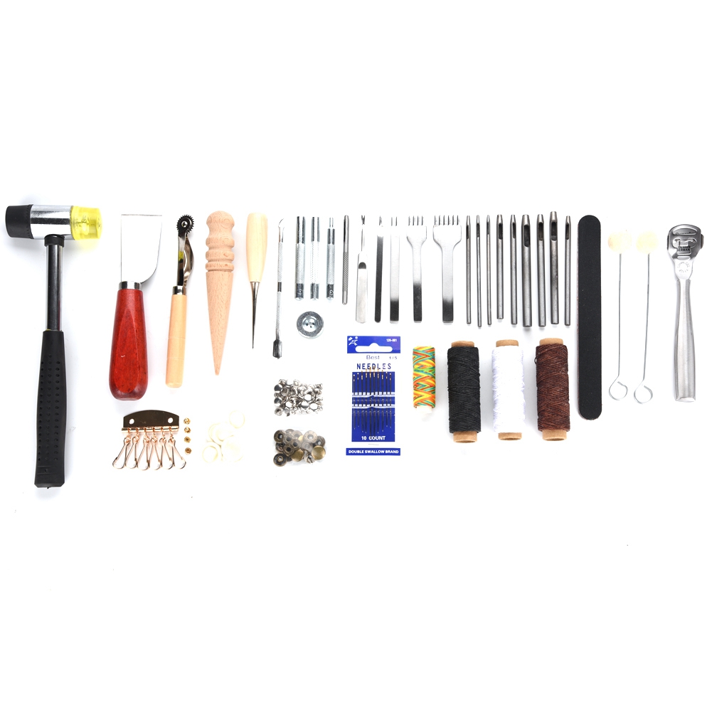 42PCS Leather Craft Tools Set  - đánh giá và giá Groover Stitching Tool