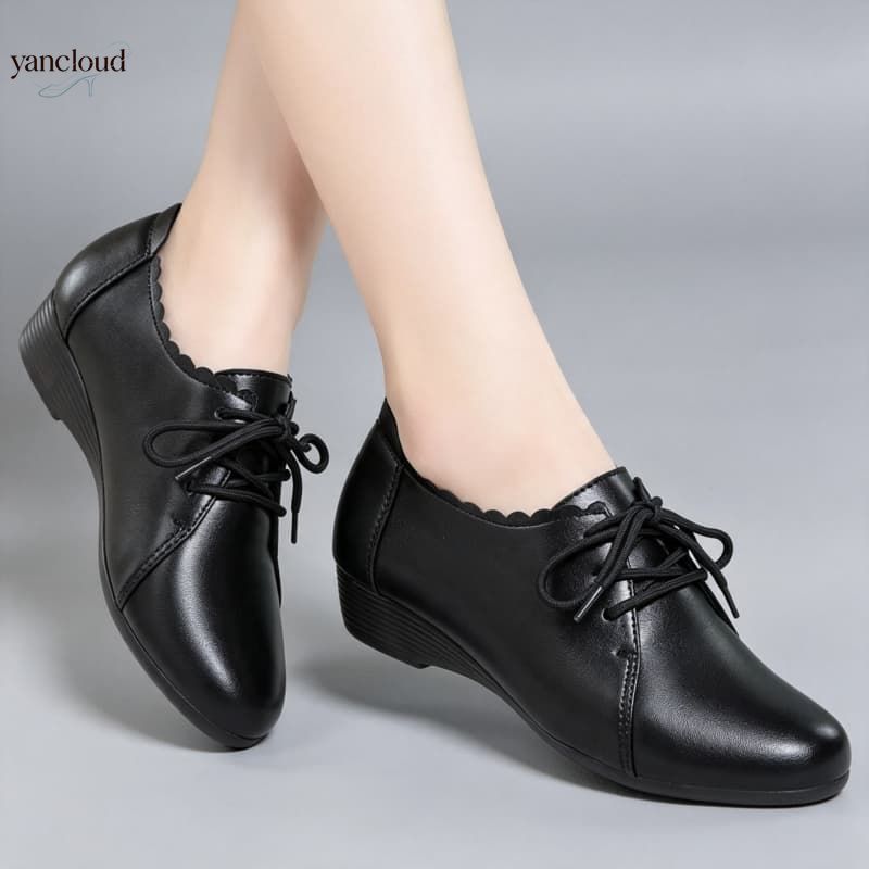 Plus Size 35-43 All Match Comf - đánh giá và giá Leather Work Oxfords