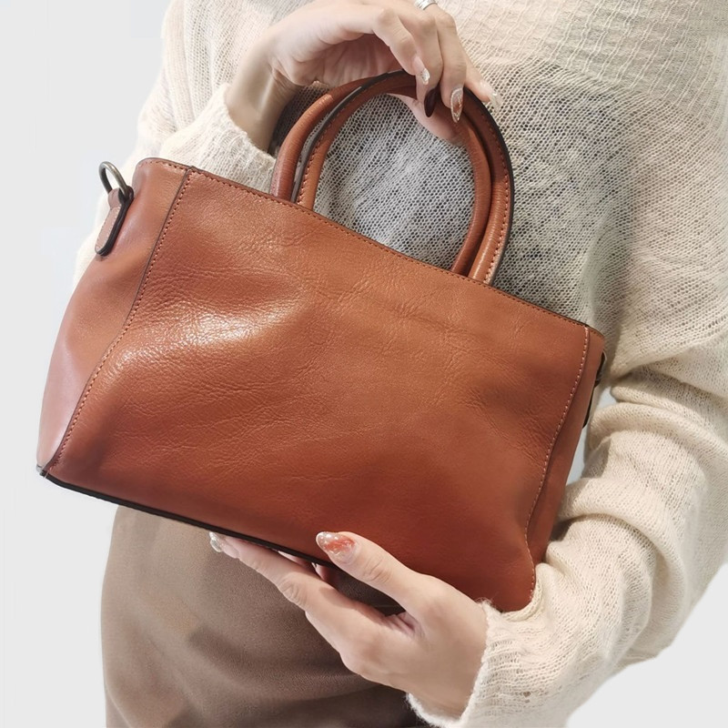 Top-Handle Bags Women Natural  - đánh giá và giá Leather Work Handbags For Women
