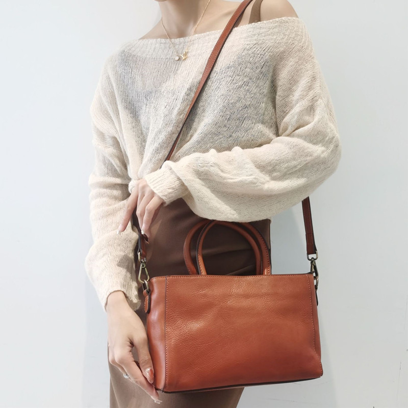 Top-Handle Bags Women Natural  - đánh giá và giá Leather Work Handbags For Women