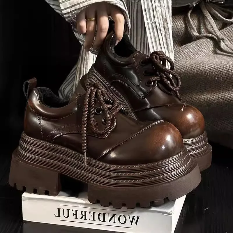 Women Retro Loafers 2025 Sprin - đánh giá và giá Leather Work Oxfords