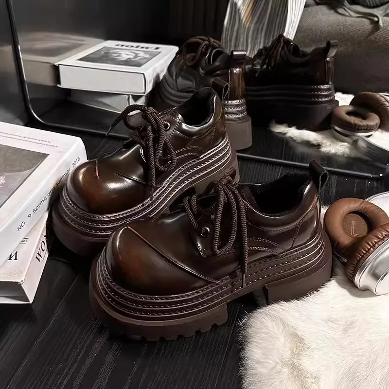 Women Retro Loafers 2025 Sprin - đánh giá và giá Leather Work Oxfords